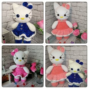 Китти - кошечки амигуруми ручной работы 🐯🌺🐯