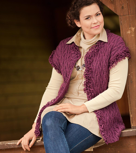 Вязаные жилеты схемы и описания.