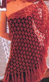 Подборка узоров для шалей крючком со схемами