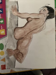 Рисунок карандашом+ акварель