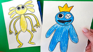 Простые рисунки монстров