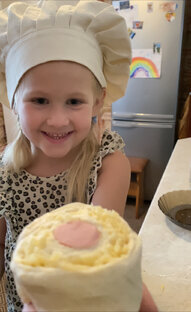 Дочка готовит с 3х лет