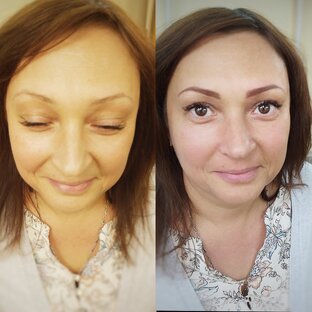 Перманентный макияж бровей 