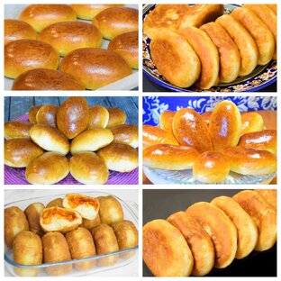 Пирожки с разными начинками