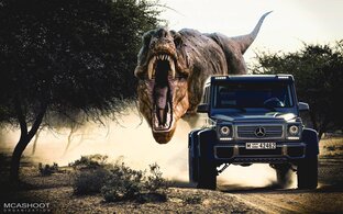 машина vs динозавр