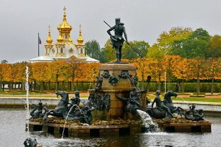 Осенний праздник фонтанов 2022. Петергоф.