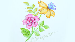 Акварель. Цветы