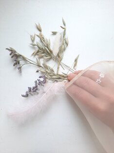 Мини-букеты из сухоцветов