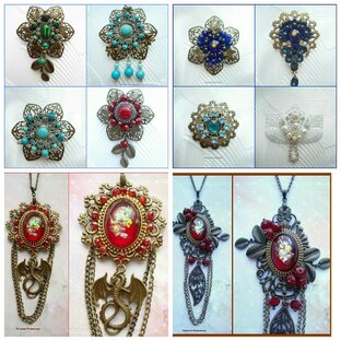 Украшения из разного материала.