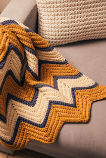 Плед узором Шеврон