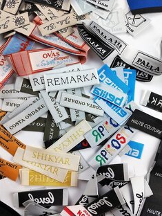 Заказать этикетки  -жаккадовые -хлопок -печатные -дизайн