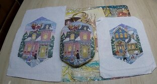 новогодняя игрушка рождественский деревенский  орнамент