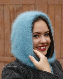 Капор спицами