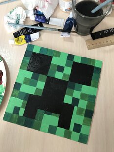Декор для детской по мотивам игры Minecraft