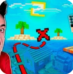 🌊ОДИН БЛОК В ОКЕАНЕ