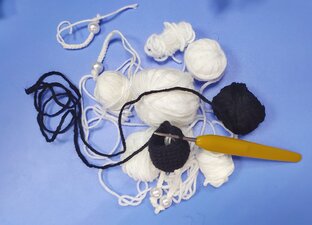 Вязание из остатков пряжи