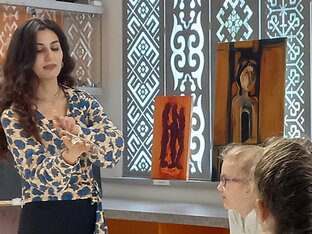 На выставках картин