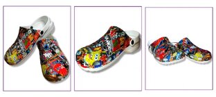 Сабо/Сабо мужские /Сабо женские /Сабо с рисунком /Сабо с принтом/Пляжные тапочки