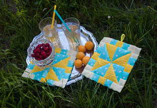 Прихватки из лоскутов.