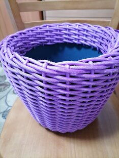 Кашпо из ротанга