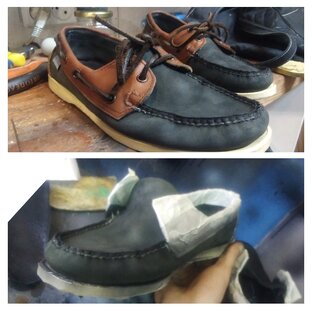 Перекрас обуви