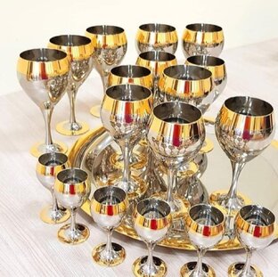 Набор называется принц с золотым декором. Золото - 28 пробы. Есть хорошие скидки