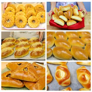 Пирожки с разными начинками