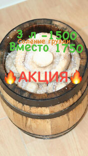 Солёные грузди крупные 