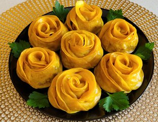 Манты розочки
