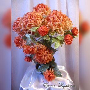 Цветы из ткани