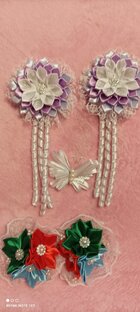 Моя работа из атласной ленты.