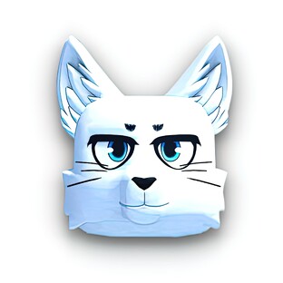 White Cat Mask - Roblox