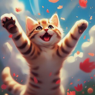 Веселые котики 