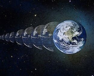 Ветки. Параллельные отражения  Земли и других миров.