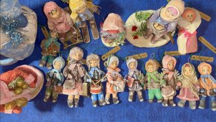 Ватные куклы на новогоднюю елку.  