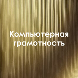 Компьютерная грамотность