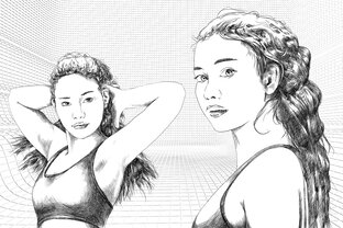 процесс рисования (2д рисунок)