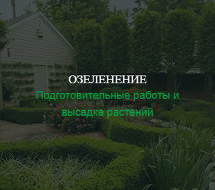 Озеленение и посадочный материал