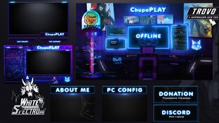 Анимация портфолио Twitch твич Trovo трово 2023