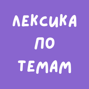 Лексика по темам