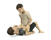 Атака из маунта. Приемы атак из положения на соперинка в положении лежа