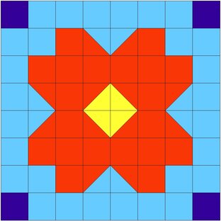 Пэчворк схемы блоков 8х8 квадратов