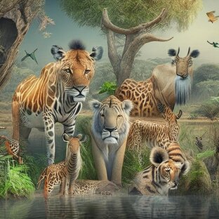 Дикие животные в природе