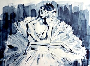 Акварели балет