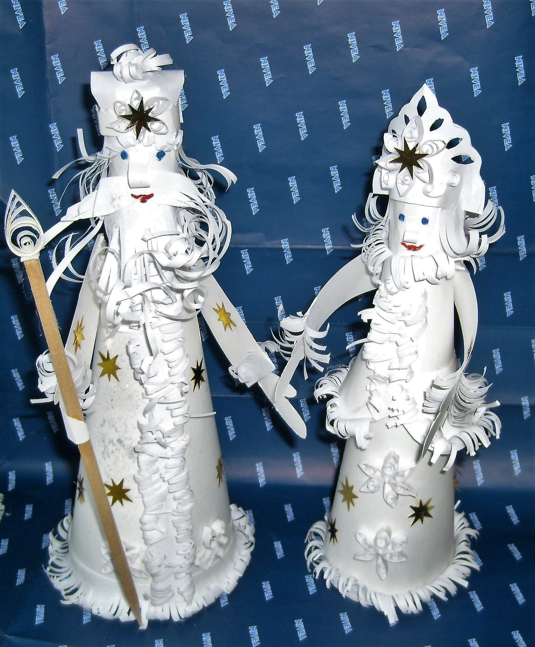 Поделка снегурочка своими руками - мастер-классы из конуса, оригами, объемные модели