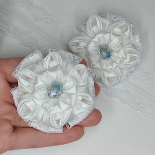 Мои авторские лепестки канзаши 