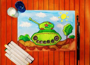 Рисунки военные