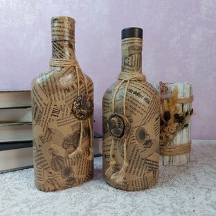 декор бутылок