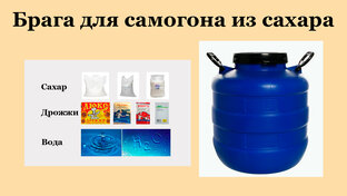 Брага из сахара.