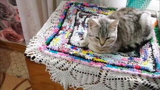 Коврики крючком как вязали наши бабушки 
